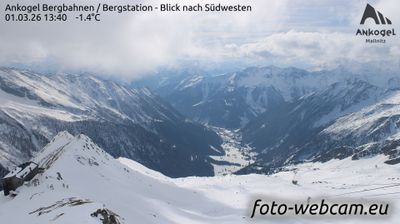 Mallnitz: Ankogel Bergbahnen - Bergstation - Blick nach Südwesten