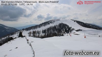 Bad Kleinkirchheim: Wiesernock - Blick nach St. Oswald