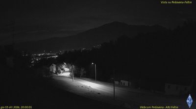 Webcam Pedavena › South-east: Chiesa Parrocchiale di San Giovanni Battista - Pedavena - Monte Tomatico