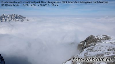 Konigssee: Funtenseetauern - Nationalpark Berchtesgaden - Blick über den - nach Norden