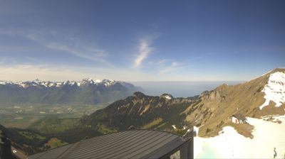 Leysin › North-west: Berneuse - Café "Les Cornettes de Bise" - Lac Léman