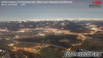 Webcam Altstatten: Drehrestaurant Hoher Kasten - Rheintal