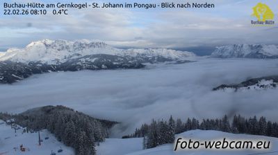 Sankt Johann im Pongau: Buchau-Hütte am Gernkogel - St. Johann im Pongau - Blick nach Norden