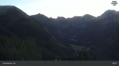Webcam Gemeinde Tannheim: Tannheim, Tannheimer Tal - Neunerköpfle Mittelstation, Vilsalpsee