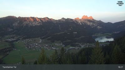 Webcam Gemeinde Tannheim: Tannheim, Tannheimer Tal - Neunerköpfle Mittelstation, Haldensee