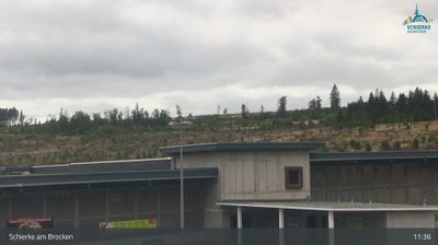 Wernigerode: Schierke - Parkhaus, Blick zur Bobbahn