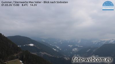 Karneid - Cornedo all'Isarco: Gummer - Sternwarte Max Valier - Blick nach Südosten