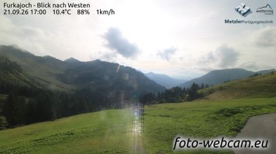 Gemeinde Damuls: Furkajoch - Blick nach Westen