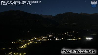 Dellach im Drautal: Blick nach Norden
