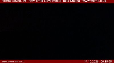 Webcam Smartno pri Litiji › South: Veliki Gaber - Kočevje - Snežnik