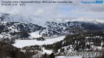 Turracher Hohe: Weitentallift Berg - Blick auf den Turracher See
