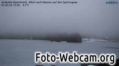 Spitzingsee: Arabella Alpenhotel - Blick nach Westen auf den