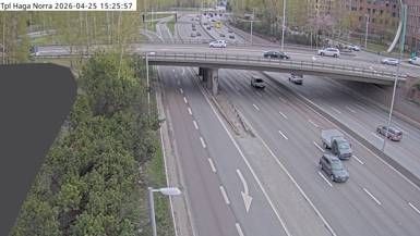 Bergshamra › Sud-est: Trafikplats Haga norra