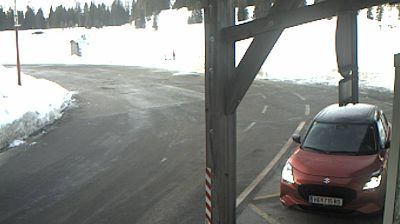 Hermagor-Pressegger See: B 90 Nassfeldstraße - Nassfeldpass, Blickrichtung: Italien