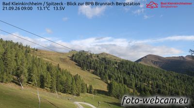 Bad Kleinkirchheim: Spitzeck - Blick zur BPB Brunnach Bergstation
