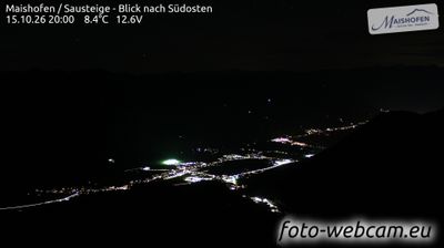 Webcam Viehhofen: Maishofen - Sausteige - Blick nach Südosten