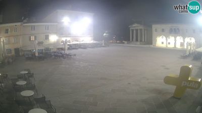 Pula: Live view of the Forum and the Tample of Augustus