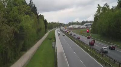 Voklo: A2/E61, Karavanke - Ljubljana, pred počivališčem