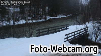 Kreuth: Blick auf die Loipe