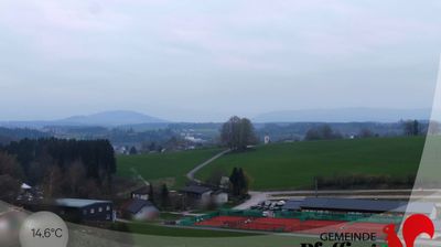 Pettenbach › South: Pfaffing - Vöcklamarkt - Bauernkriegsdenkmal - Hochleckenhaus - Schafberg - Salzkammergut Mountains