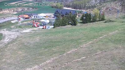 Chrzanów: Ski slope view - Lubusz Province