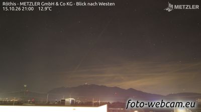 Webcam Gemeinde Koblach: Röthis - METZLER GmbH & Co KG - Blick nach Westen