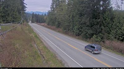 Stillwater › Jih: Highway 101 near Loubert Road in the qathet Regional District, looking south