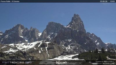 Live webcam in Primiero San Martino di Castrozza, Italia