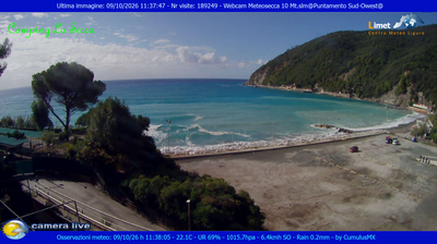 Moneglia › South-west: Camping La Secca - Ligurian Sea