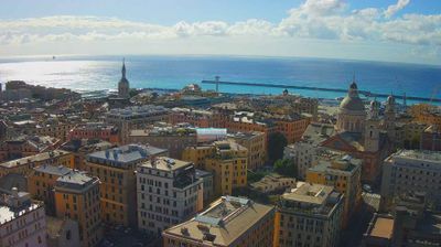 Genoa › South: Santa Maria Assunta in Carignano - Chiesa del Sacro Cuore e San Giacomo di Carignano - Lega Navale Italiana - Porticciolo Duca degli Abruzzi - Porto Turistico Genova - Fiera - ANTICA Diga Foranea di Genova
