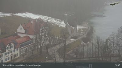 Schwangau: Füssen - Schloss Hohenschwangau, Blick zum Museum der Bayerischen Könige