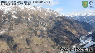 Gemeinde Hopfgarten in Defereggen: Hopfgarten im Defereggental - Blick nach Osten