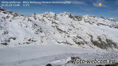 Kurzras - Maso Corto: Hintereisferner - Blick Richtung Hintere Hintereisspitze
