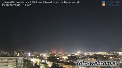 Webcam Innsbruck: Universität - Blick nach Nordosten ins Unterinntal