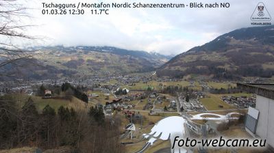 Gemeinde Tschagguns: Tschagguns - Montafon Nordic Schanzenzentrum - Blick nach NO