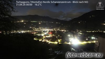 Gemeinde Tschagguns: Tschagguns - Montafon Nordic Schanzenzentrum - Blick nach NO