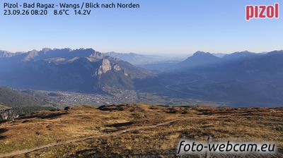 Pfafers › North: Pizol - Bad Ragaz - Wangs - Blick nach Norden