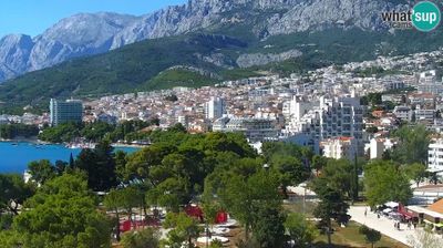 Veliko Brdo: Panorama Makarska webcam
