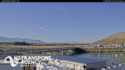 Waitaki District › East: SH8 Twizel North, South Canterbury live webcam
