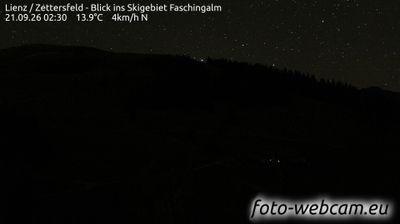 Nussdorfer Berg: Lienz - Zettersfeld - Blick ins Skigebiet Faschingalm