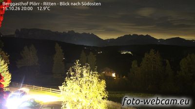 Webcam Ritten - Renon › South-east: Auna di Sopra - Schlern - Rosengarten group - Latemar