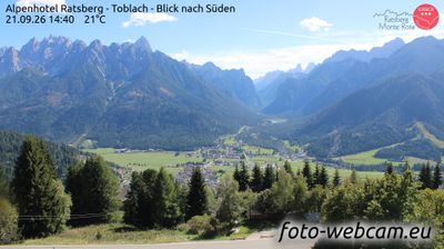 Toblach - Dobbiaco: Alpenhotel Ratsberg - Blick nach Süden