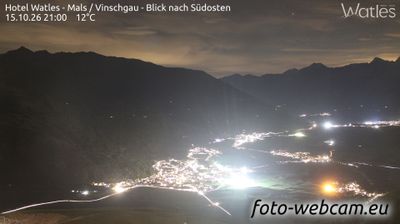 Webcam Pramajur - Pramaggiore: Hotel Watles - Mals - Vinschgau - Blick nach Südosten
