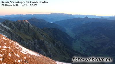 Rauris: Gamskopf - Blick nach Norden
