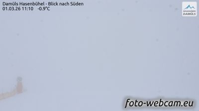Gemeinde Damuls: Damüls Hasenbühel - Blick nach Süden