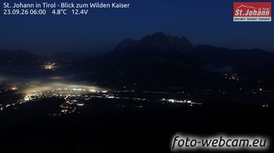 Gemeinde Going am Wilden Kaiser: St. Johann in Tirol - Blick zum Wilden Kaiser