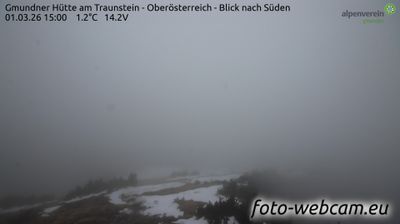 Gmunden: Gmundner Hütte am Traunstein - Oberösterreich - Blick nach Süden