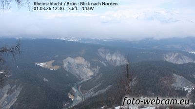 Safiental: Rheinschlucht - Brün - Blick nach Norden
