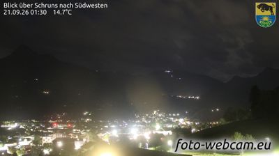 Schruns: Blick über - nach Südwesten