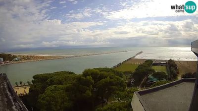 Caorle: Webcam - Ponente beach near Livenza channel